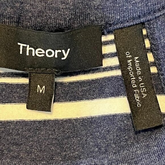 Theory Racerback Mini Dress Striped Graduation Summer Beach Nautical M - Picture 5 of 6